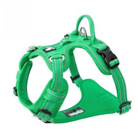 Chest Strap Pet Supplies Explosion-proof Vest Dog Hand Holding Rope (Option: Green-M)