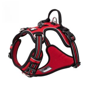 Chest Strap Pet Supplies Explosion-proof Vest Dog Hand Holding Rope (Option: Red-XS)