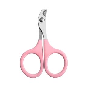 Pet Nail Clipper Small And Medium-sized (Option: Bare Cut Pink-Short Tail Full Steel Cut)