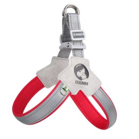 New Dog Breast Strap Saddle Pet Harness Breathable Reflective Dog Suspenders Pet Hand Holding Rope Wholesale (Option: Red-M)