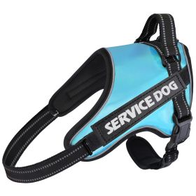 Large And Medium-sized Dog Traction Rope Vest (Option: Blue-XL)