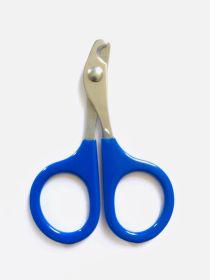 Pet Nail Clipper Small And Medium-sized (Option: Bare Cut Sapphire Blue-Short Tail Full Steel Cut)