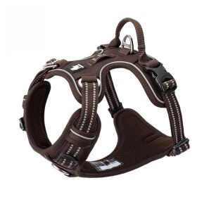 Chest Strap Pet Supplies Explosion-proof Vest Dog Hand Holding Rope (Option: Brown-S)