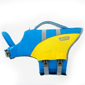 Animal-shaped Bee Dog Life Jacket Medium (Option: Blue And Yellow Stitching-M)